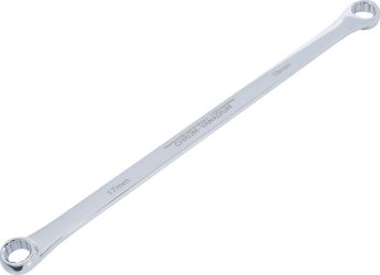 Oboustranný očkový klíč | velmi dlouhé | 17 x 19 mm