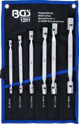 Sada oboustranných očkových klíčů s kloubovými hlavami | 6dílná