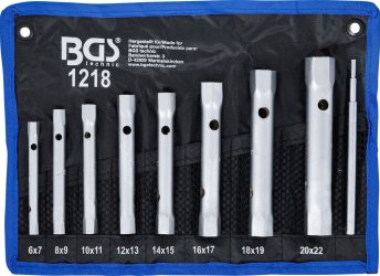 Sada trubkových klíčů | 6 x 7 - 20 x 22 mm | 9dílná