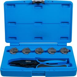 Sada krimpovacích kleští | s 5 páry čelistí