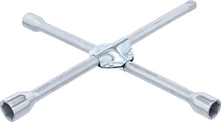 Křížový klíč na kola | pro osobní vozidla | čtyřhran | 17 x 19 x 21 x 12