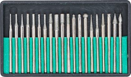 Sada diamantových brusných nástrojů a fréz | 20dílná