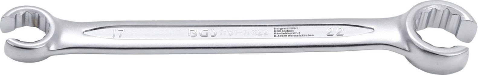 Otevřený oboustranný očkový klíč | 17 x 22 mm