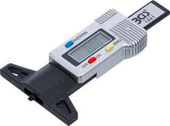 Digitální měřič hloubky profilu pneumatiky | 0 - 28 mm