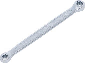 Oboustranný očkový klíč s očkovými hlavami E-profil | E6 x E8