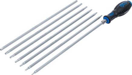 Sada šroubováků s výměnnými čepelemi | T-profil (pro Torx) / TS profil (pro Torx Plus) | 8dílná