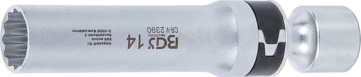 Kloubová nástrčná hlavice na zapalovací svíčky