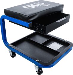 Pojízdné dílenské sedátko | se zásuvkou