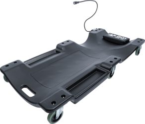 Pojízdná montážní podložka | s pracovní lampou | 1030 x 500 mm