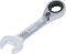 Ráčnový očkoplochý klíč | krátký | přepínatelný | 14 mm
