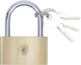 Mosazný visací zámek | 50 mm