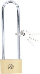 Mosazný visací zámek | velmi vysoký třmen | 40 mm