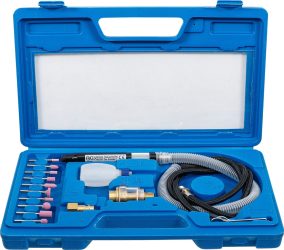 Pneumatická brusná souprava s ohebnou hřídelí | 17dílná