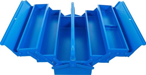 Kovová skříňka na nářadí | prázdná | 420 x 200 x 200 mm | 5 přihrádek