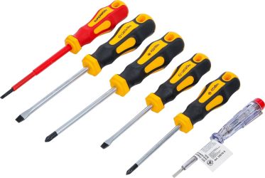 Sada elektrikářských šroubováků VDE | ploché / křížové | 6dílná