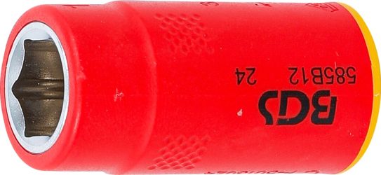 VDE nástrčná hlavice šestihranná | 10 mm (3/8") | 12 mm