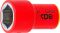 VDE nástrčná hlavice šestihranná | 10 mm (3/8") | 18 mm