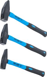 Sada zámečnických kladiv | sklolaminátová násada | DIN 1041 | 300 / 500 / 800 g | 3dílná