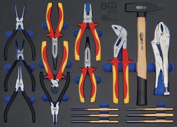 Vložka do dílenského vozíku 3/3: sada kleští