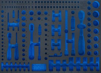 Vložka do dílenského vozíku 3/3 | prázdná | pro BGS 4036