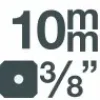 10 mm (3/8)"
