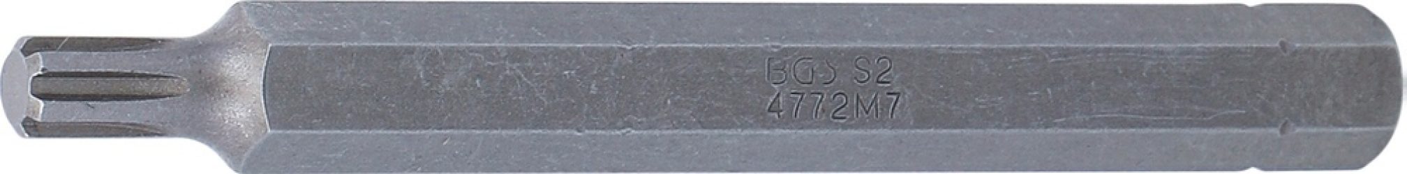 Bit | Délka 100 mm | pohon vnější šestihran 10 mm (3/8") | klínový profil (pro RIBE) M7