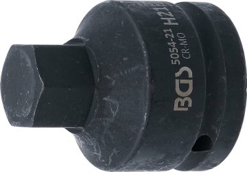 Silová nástrčná hlavice | délka 55 mm | 20 mm (3/4") | vnitřní šestihran 21 mm