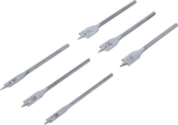 Sada plochých frézovacích vrtáků | 10 - 25 mm | 6dílná