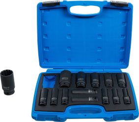 Sada silových nástrčných šestihranných hlavic Gear Lock | 12