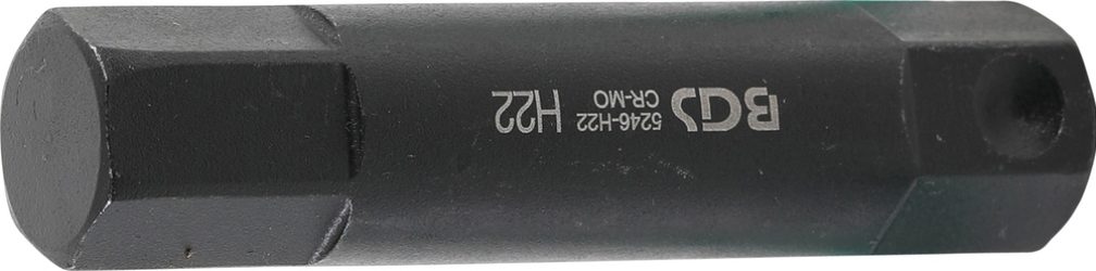 Bit | Délka 100 mm | pohon vnější šestihran 22 mm | vnitřní šestihran 22 mm