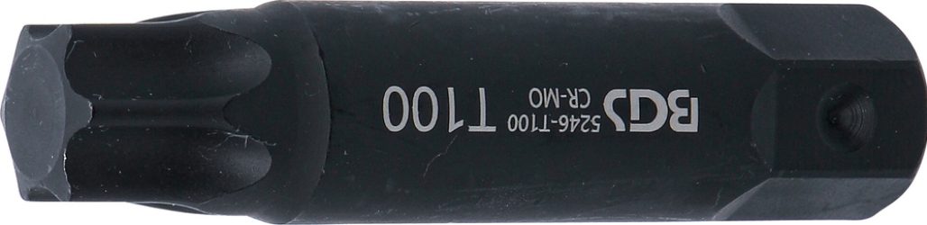 Bit | Délka 100 mm | pohon vnější šestihran 22 mm | T-profil (pro Torx) T100