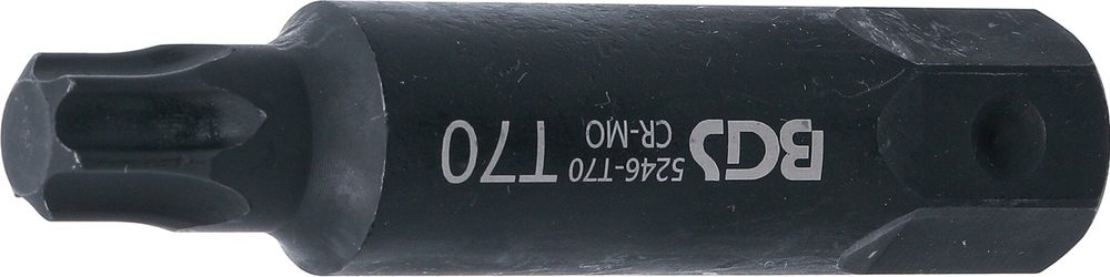 Bit | Délka 100 mm | pohon vnější šestihran 22 mm | T-profil (pro Torx) T70