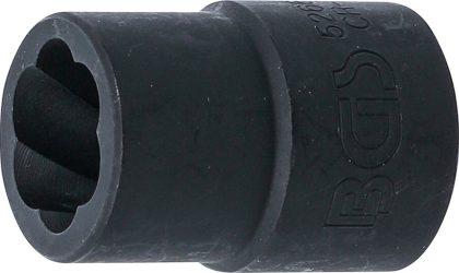 Nástrčná hlavice se spirálovým profilem / šroubovák| 12