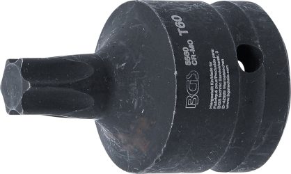 Silová nástrčná hlavice | délka 60 mm | 20 mm (3/4") | T-profil (pro Torx) T60