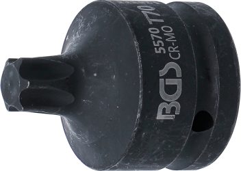 Silová nástrčná hlavice | délka 60 mm | 20 mm (3/4") | T-profil (pro Torx) T70