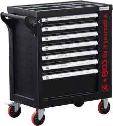 Dílenský vozík | 7 zásuvek | 1 boční dvířka | prázdný