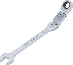 Ráčnový očkoplochý klíč s dvojitým kloubem | kloubový | 11 mm