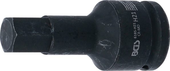 Silová nástrčná hlavice | délka 100 mm | 20 mm (3/4") | vnitřní šestihran 21 mm