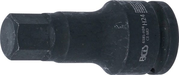 Silová nástrčná hlavice | délka 100 mm | 20 mm (3/4") | vnitřní šestihran 24 mm