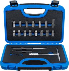 Sada pro frézování těsnicích sedel vstřikovačů | 19dílná