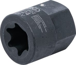 Hlavice na brzdové třmeny | E-profil (pro Torx) | pro MAN TGA | pohon vnější šestihran 30 mm | E24