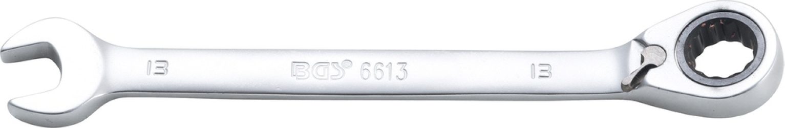 Ráčnový očkoplochý klíč | přepínatelný | 13 mm