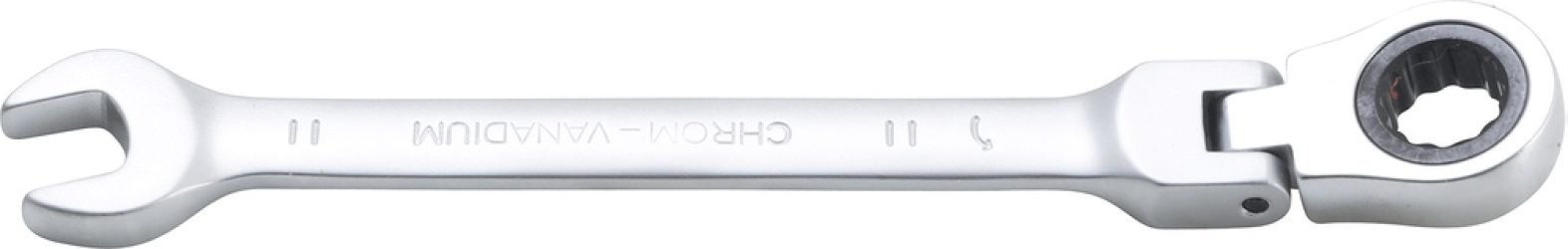 Ráčnový očkoplochý klíč | kloubový | 11 mm