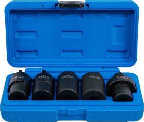 Sada hlavic na matice se zářezy | 5dílná