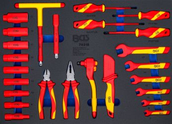 Vložka do dílenského vozíku 3/3: VDE sada nástrčných klíčů | 10 mm (3/8") | 26dílná