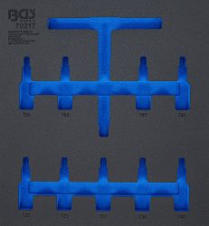 Vložka do dílenského vozíku 2/3 | prázdná | pro BGS 70217