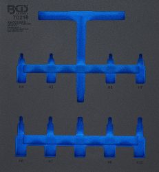 Vložka do dílenského vozíku 2/3 | prázdná | pro BGS 70216