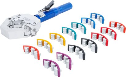 Sada krimpovacích kleští | hydraulické | pro lisovací spojky u hadicových vedení