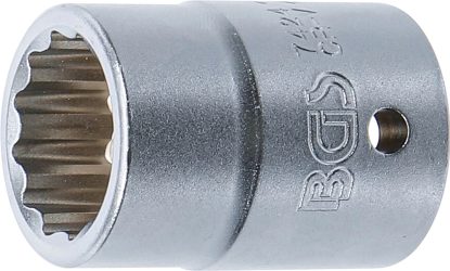 Nástrčná hlavice dvanáctihranná | 20 mm (3/4") | 24 mm