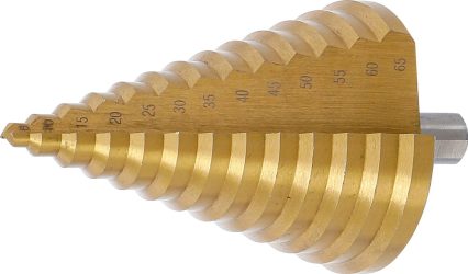 Kónický vrták | s titanovým povrchem | Ø 6 - 65 mm